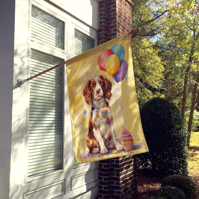 Drapeau «Happy Birthday House», Épagneul Springer gallois