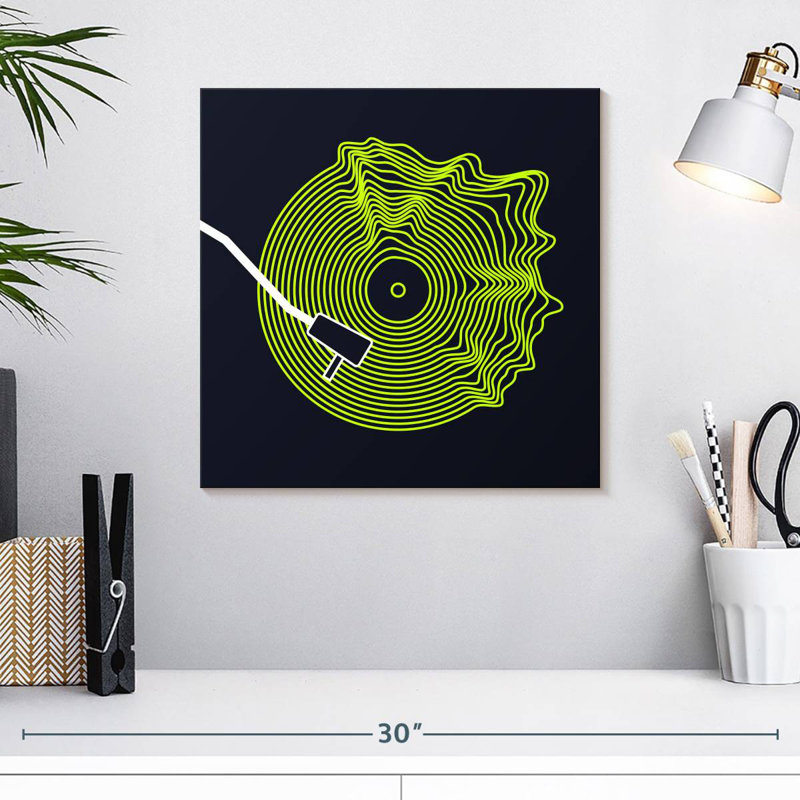 Disque vinyle Abarca Neon, H 16 po x l 16 po