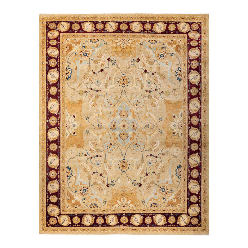 Classic One-of-a-Kind 9' 2" X 12' 1" Hand Knotted Area Rug
