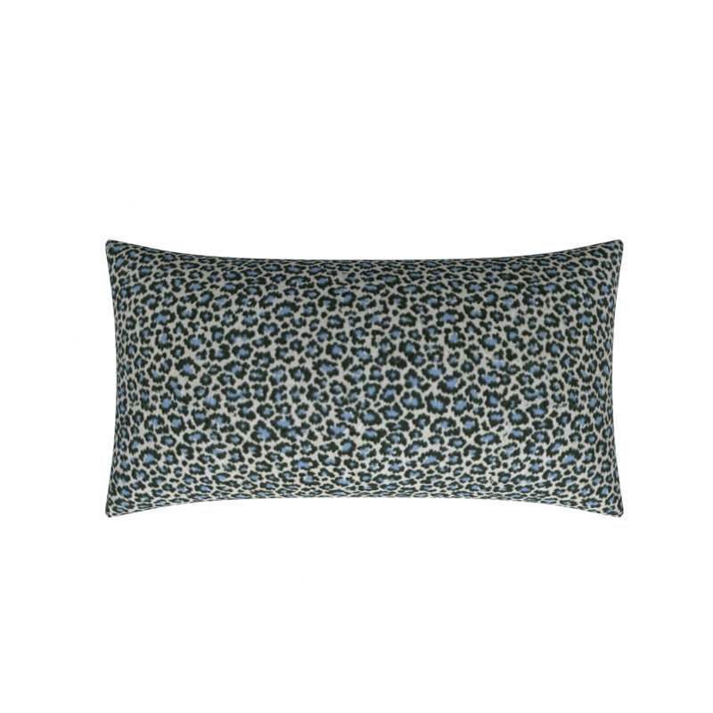 Batu Rectangular Cotton Pillow Cover & Insert, Navy, 16" x 30"