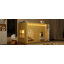Lit mezzanine simple pour enfant avec guirlande lumineuse DEL jaune primevère