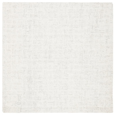Maebel Hand Tufted Wool And Cotton With Latex Solid Color Rug