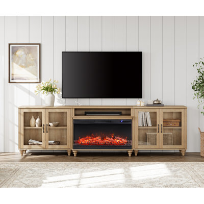 Scarlett TV Stand With 36" Electric Fireplace For Tvs Up To 100