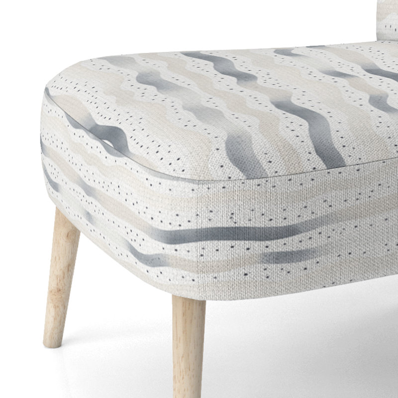 Chaise rembourrée Modern, Chaise d'appoint sans accoudoirs