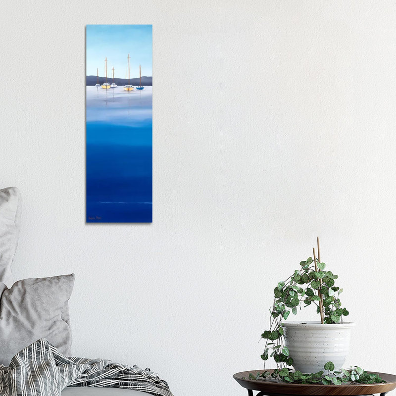 Waterline I by Hans Paus - Wrapped Canvas Panoramic Painting, 30.48 cm H x 91.44 cm W x 1.91 cm D