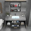 Meuble-lavabo flottant 39 po avec meuble-lavabo et plateau en pierre frittée Gethers-1489035113-1489035115