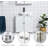 23.62"×11.81"×23.23" Waterproof Bathroom Sink Cabinet - Under-sink Storage Organizer | 32.85lbs, Ideal For Humid Bathroom Environments | Top-rated Bathroom Organizer, Must-have Under-sink Storage
