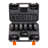1/2" Drive Impact Socket Set, 9 Piece Deep Socket Set Metric 29-38mm