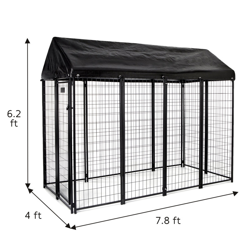 12 Panels Folding Hinges Dog Kennel