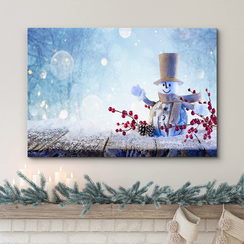Célébration de Noël, impression, H 12 po x l 18 po, Toile tendue