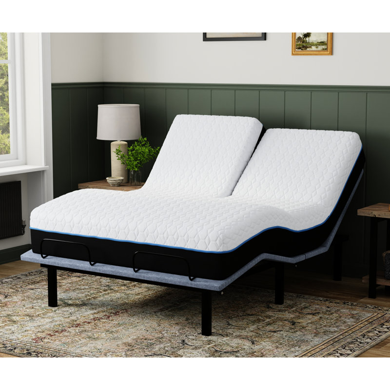 Matelas en mousse viscoélastique 12 "avec tissu rafraîchissant cuivré, Très grand séparé