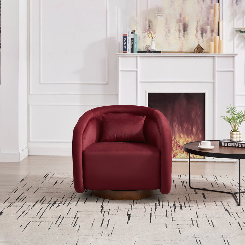 Fauteuil demi-tonneau pivotant à 360 degrés