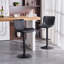 Tabourets de bar pivotants à hauteur réglable, tabourets de bar modernes en similicuir, tabouret de comptoir rembourré-480985306