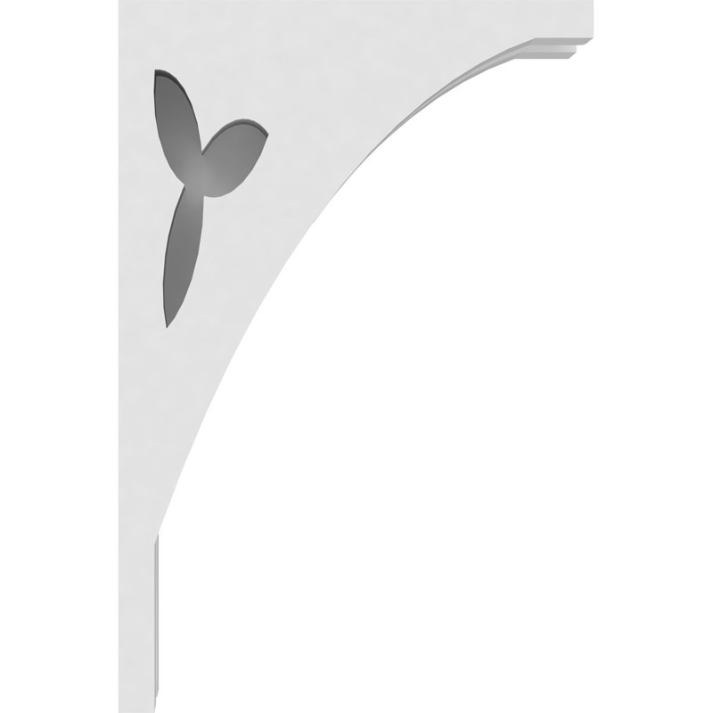 Naple White PVC Decorative Corbel 1-7/8"W x 4"D x 6"H