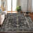 Vintage Washable Area Rug for Bedroom, Distressed Non-Slip Non-Shedding Floral Soft Throw Rugs for Living Room, Dining, Foyer (Brown)-224649536