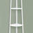 Zyn 59 Inch Corner Shelf, 4 Tier Etagere Open V Ladder Bookcase, White-544733320