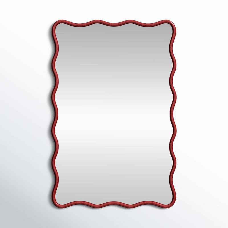 Angelo Rectangle Mirror, Burgundy