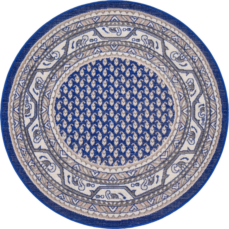 Swinson Oriental Indoor Rug, Round 3'7"