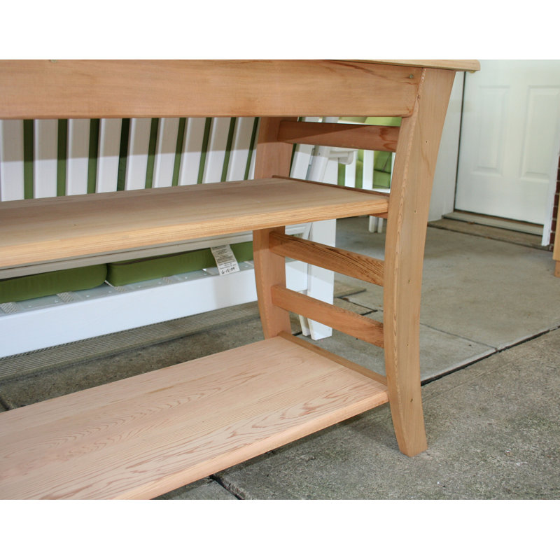 Square Cedar Outdoor Buffet & Console Table , in. W 20'' in. D, 20" W x 58" L x 31" H
