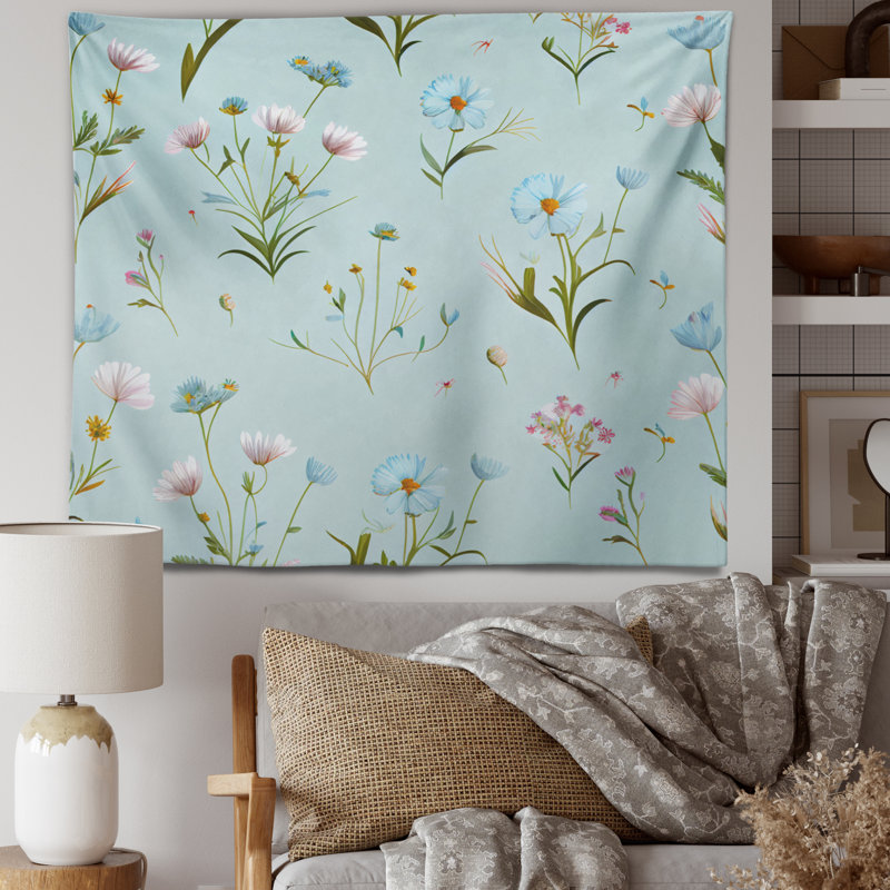 Tapisserie murale "Bouquet de fleurs", H 32 po x l 39 po