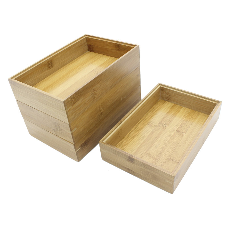 Foundry Select Solid Wood Basket, 2" H x 9" W x 6" D
