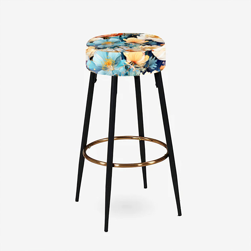 Ensemble de 2 tabourets de bar Art Nouveau