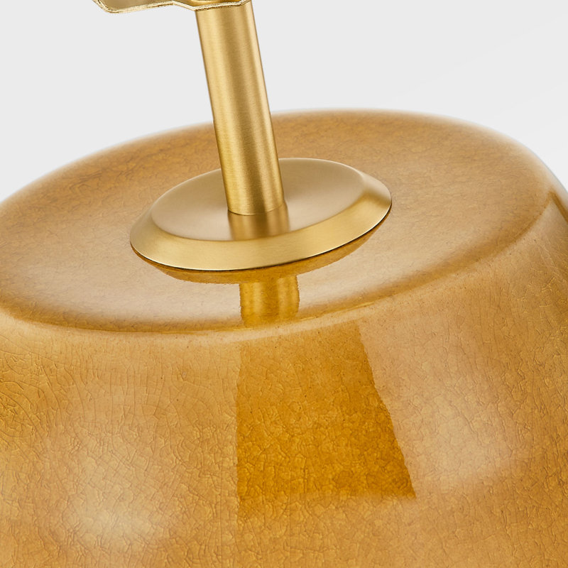 Nell 28 Table Lamp, Cracked Honey