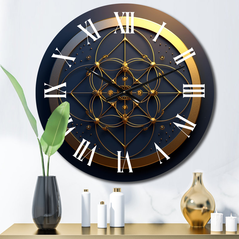 Horloge murale en métal, Moyenne