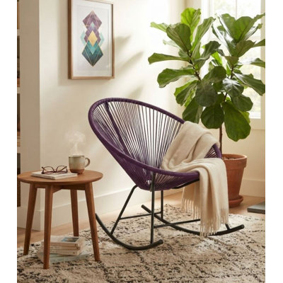 Chaise berçante câblée Bahia