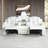 Theater Style Motion Loveseat + sofa set with Adjustable Headrest-1766380131