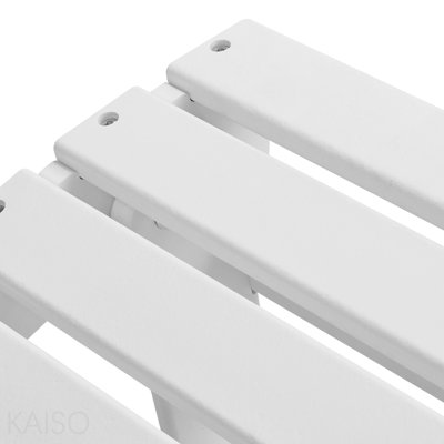 Adirondack Folding Ottoman, HDPE Patio Footrest for Outdoor - White