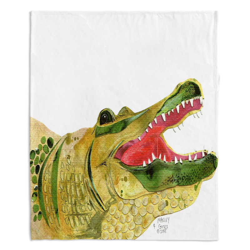  Couverture en alligator, 68 po x 80 po