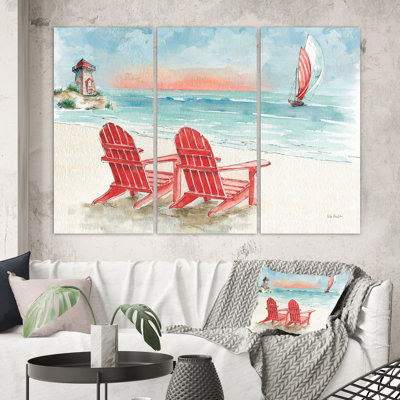 " Coastal Chair Relax Beach II " 3 - Pieces