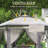 Outsunny 13.3' x 13.3' Pop Up Gazebo Hexagonal Canopy with 6 Zippered Mesh Netting