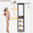 14.8'' - 47.2'' W Small Wood Closet System with Hanging Rods(Cut to Fit)-287011770