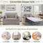 Sleeper Sofa Loveseat Sofa With A Foldable Mattress, A Foldable Side Table, A Side Storage Pocket And Two Usb Ports-764276708