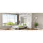 Lit blanc avec armoires - et lit double optimisant l'espace, avec casiers, armoires et fabrication