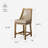 Maven Lane Vienna Swivel Stool with Faux Leather Upholstery-92561092-92561093