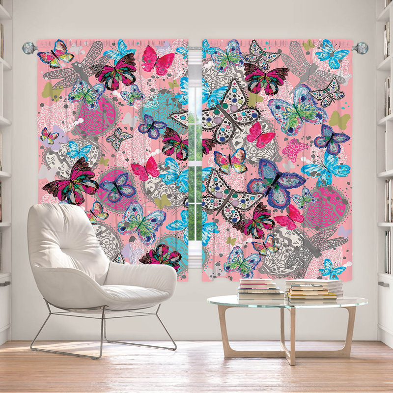 Ensemble de rideaux en polyester 2 pièces, L 56 po x L 78 po