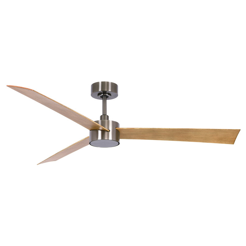 Audri 132cm Ceiling Fan with Light Kit, Teak