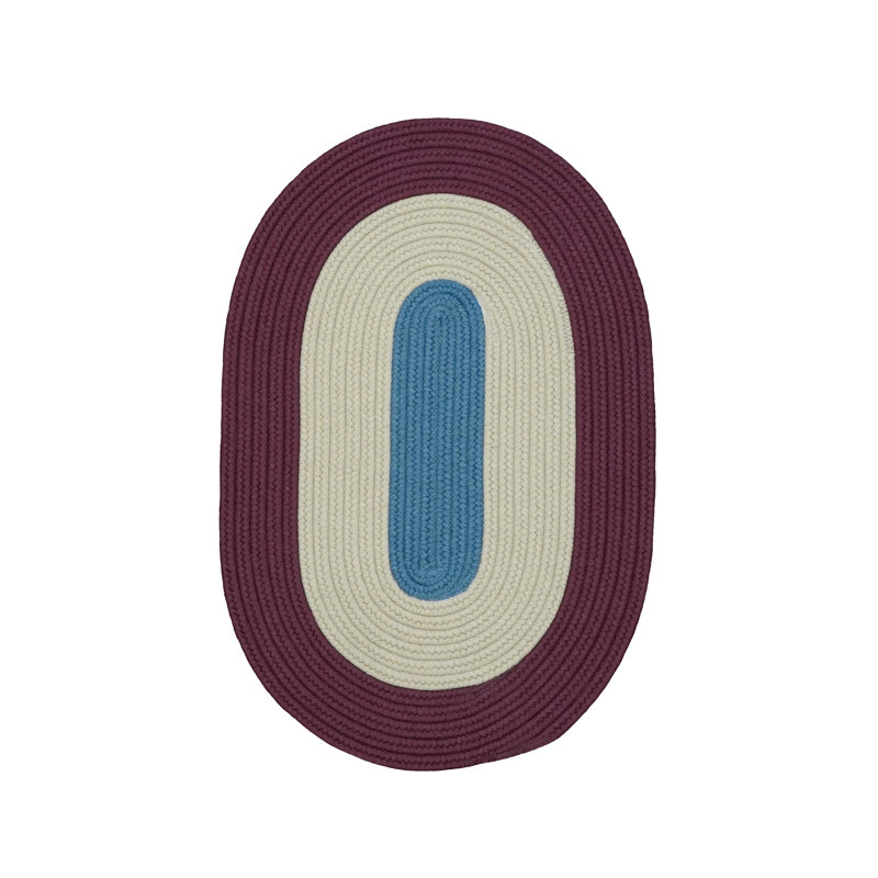 Tapis intérieur / extérieur en polypropylène tissé à la machine ovale Melbourne, Ovale 12 pi x 15 pi