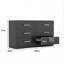 Bedroom Dresser With 6 Storage Drawers-306770903