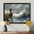 Black Single Picture Framed Canvas