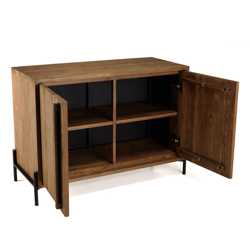Ksean 101cm Solid Wood Sideboard