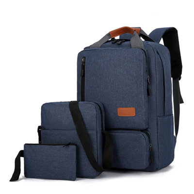 Casual Backpack Three Piece Set, Large Capacity Student Backpack, Suitable For School And Outdoor Travel, Computer Bag For Men And Women With Large Capacity