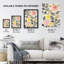 Rose Flowers Grey Bright Design Wall Art Print
