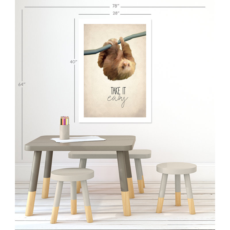 Rolled Take It Easy Paper Print, 40" H x 28" W x 1" D