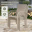 Chaise de salle à manger d'extérieur empilable en textilène-1021122418