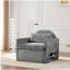 Fauteuil d'appoint simple en chenille de style moderne avec méridienne et canapé-lit pour salon, chambre à coucher