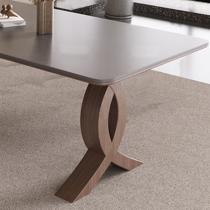 Ensemble de table de salle à manger Minimalist, H 29,53 po x L 59,06 po x l 31,5 po, Gris